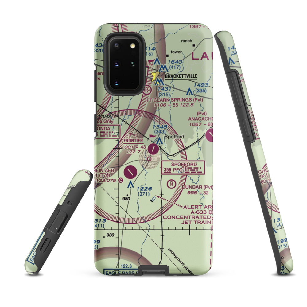 Frontier Airport (55XS) VFR Sectional Samsung Phone Case Samsung Galaxy S20 Plus model shown