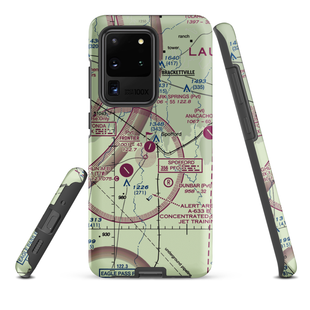 Frontier Airport (55XS) VFR Sectional Samsung Phone Case Samsung Galaxy S20 Ultra model shown