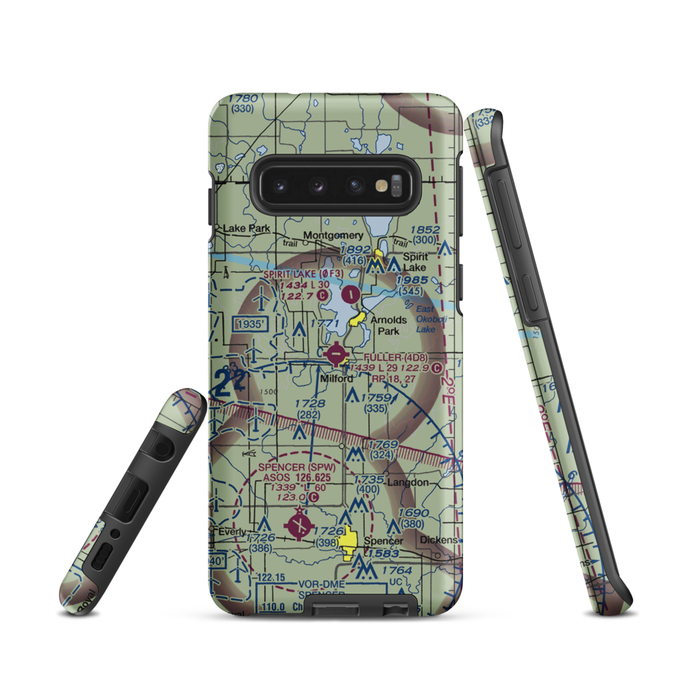 Fuller Airport (4D8) VFR Sectional Samsung Phone Case Samsung Galaxy S10 model shown