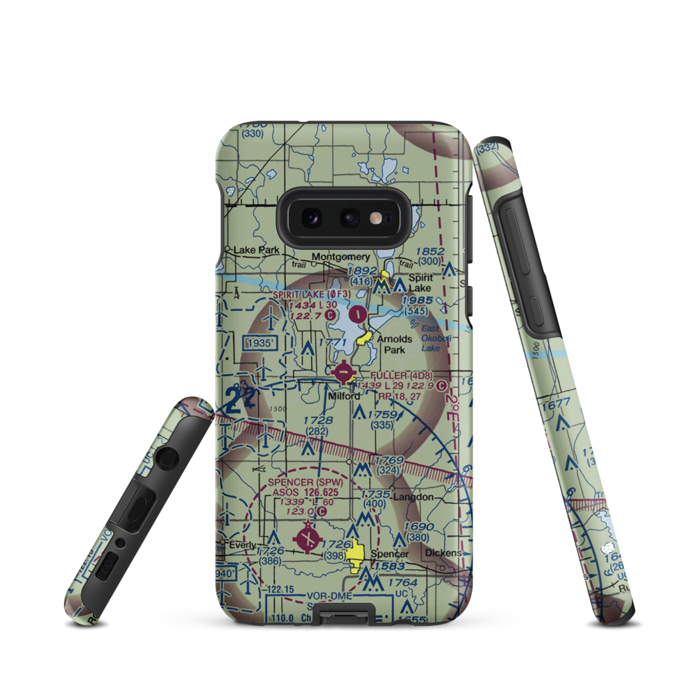 Fuller Airport (4D8) VFR Sectional Samsung Phone Case Samsung Galaxy S10e model shown