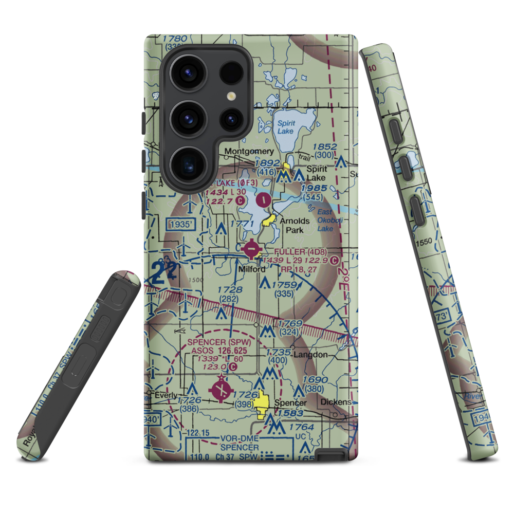 Fuller Airport (4D8) VFR Sectional Samsung Phone Case Samsung Galaxy S23 Ultra model shown