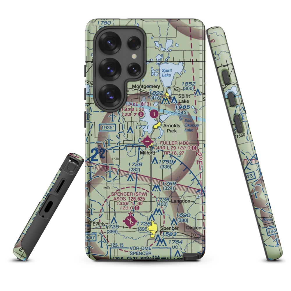 Fuller Airport (4D8) VFR Sectional Samsung Phone Case Samsung Galaxy S25 Ultra model shown