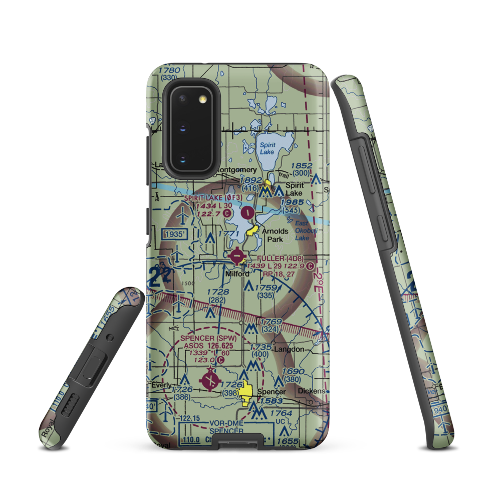 Fuller Airport (4D8) VFR Sectional Samsung Phone Case Samsung Galaxy S20 model shown