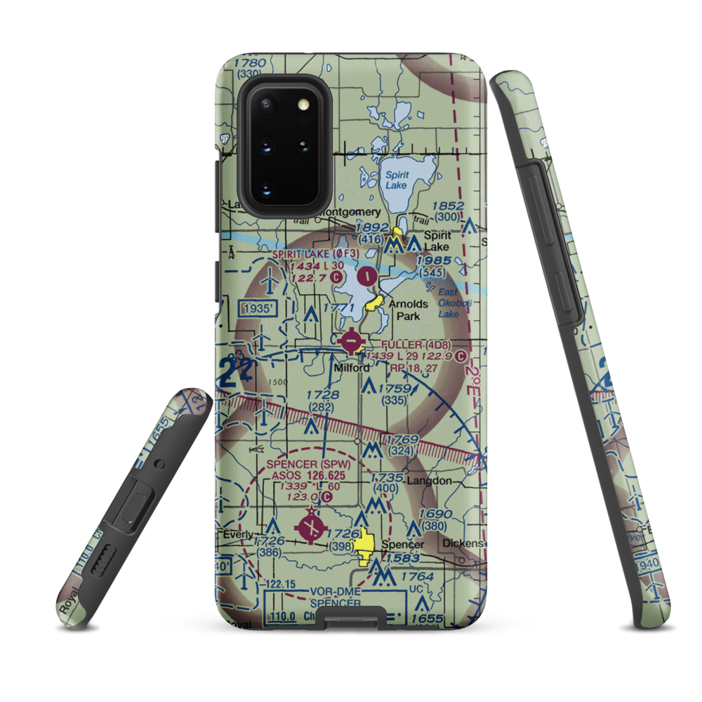 Fuller Airport (4D8) VFR Sectional Samsung Phone Case Samsung Galaxy S20 Plus model shown