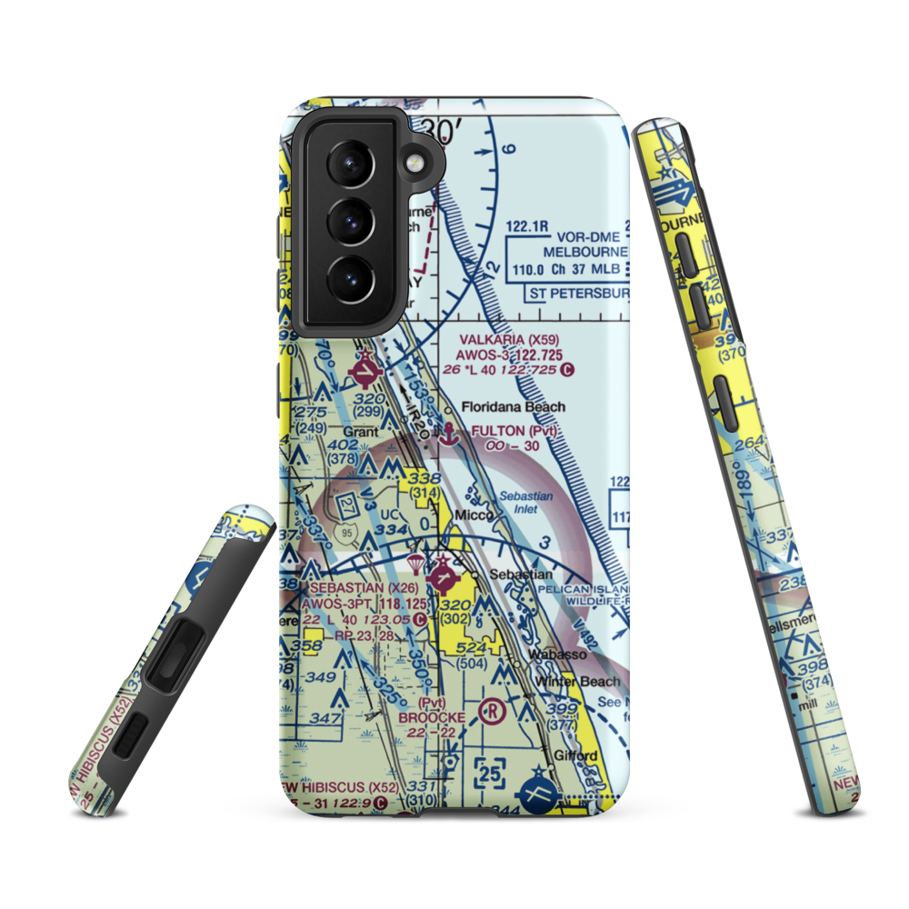 Fulton Seaplane Base (0FD6) VFR Sectional Samsung Phone Case Samsung Galaxy S21 FE model shown