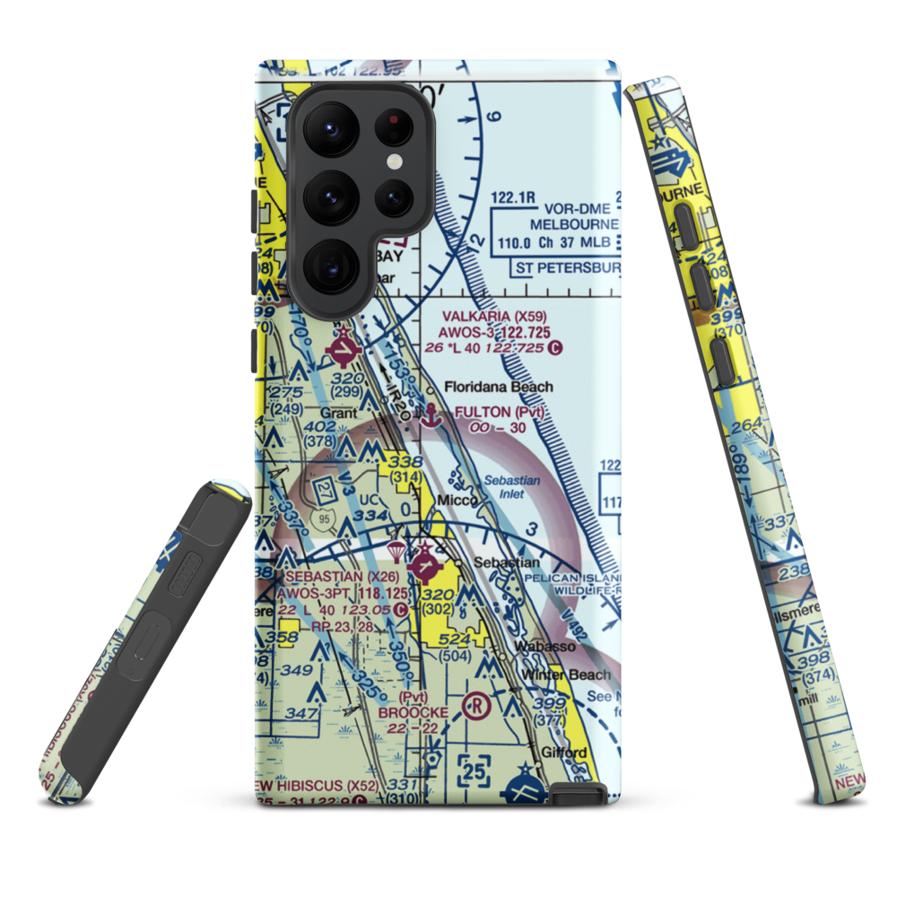 Fulton Seaplane Base (0FD6) VFR Sectional Samsung Phone Case Samsung Galaxy S22 Ultra model shown