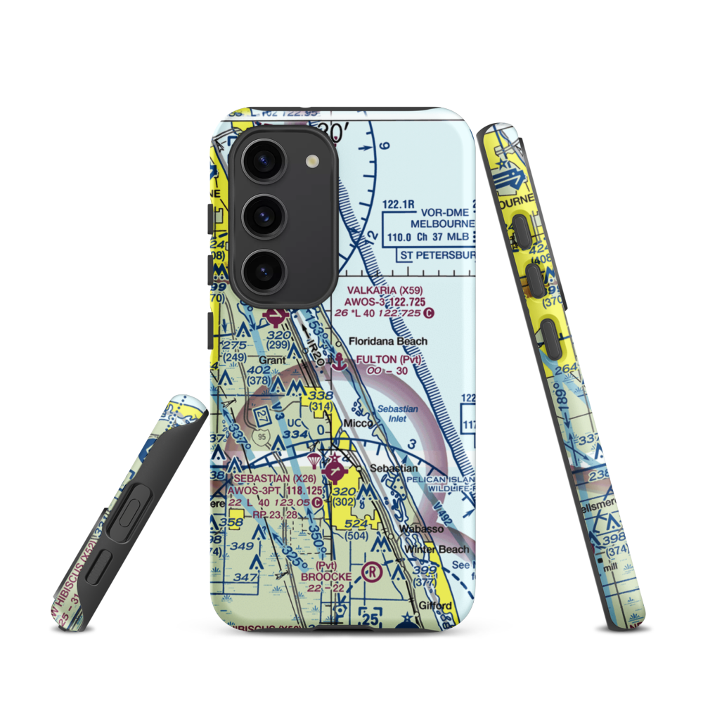Fulton Seaplane Base (0FD6) VFR Sectional Samsung Phone Case Samsung Galaxy S23 model shown