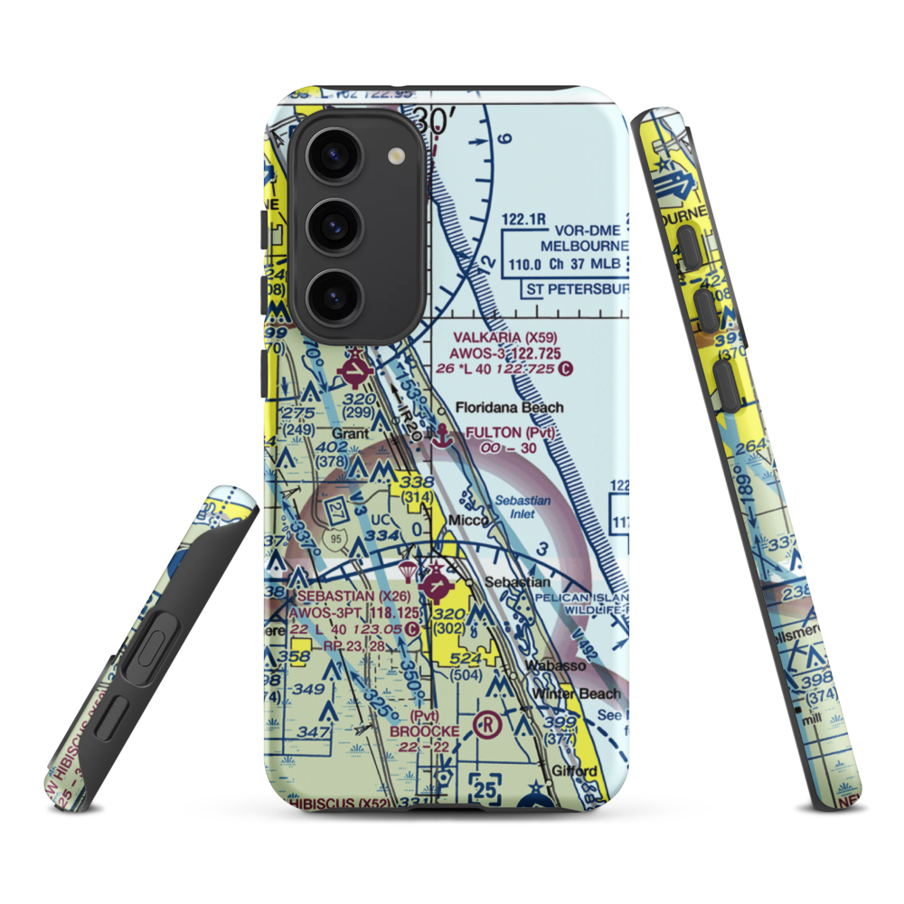 Fulton Seaplane Base (0FD6) VFR Sectional Samsung Phone Case Samsung Galaxy S23 Plus model shown