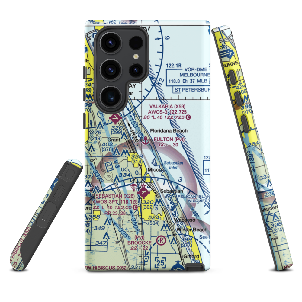 Fulton Seaplane Base (0FD6) VFR Sectional Samsung Phone Case Samsung Galaxy S23 Ultra model shown