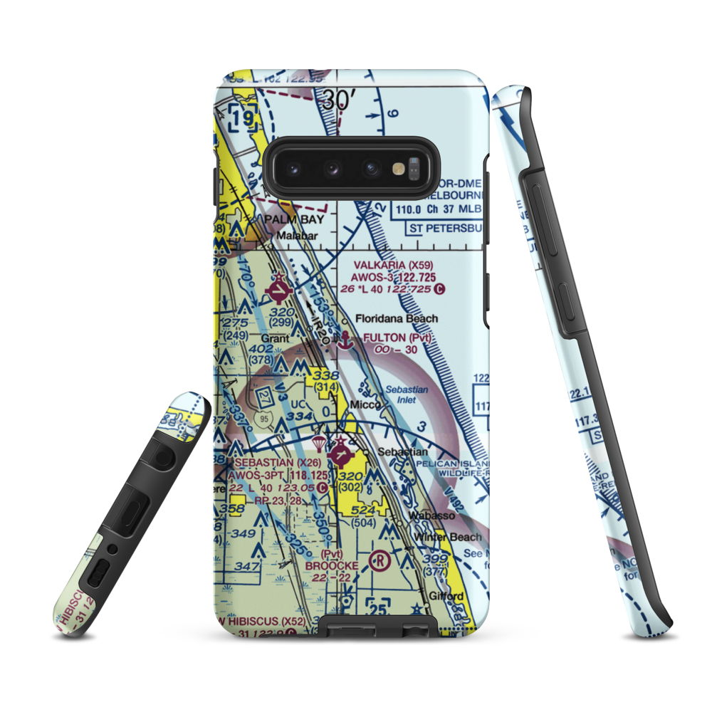 Fulton Seaplane Base (0FD6) VFR Sectional Samsung Phone Case Samsung Galaxy S10 Plus model shown