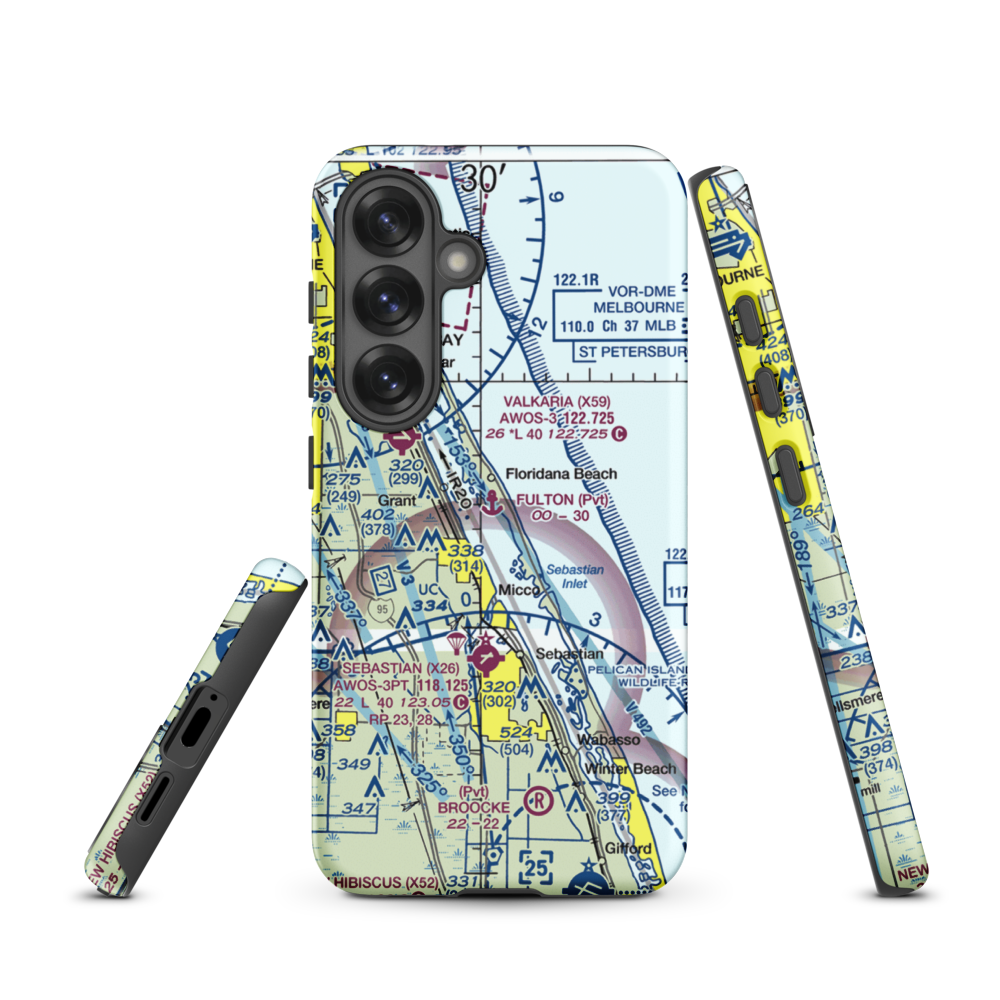 Fulton Seaplane Base (0FD6) VFR Sectional Samsung Phone Case Samsung Galaxy S25 model shown