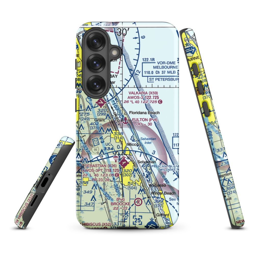 Fulton Seaplane Base (0FD6) VFR Sectional Samsung Phone Case Samsung Galaxy S25 Plus model shown