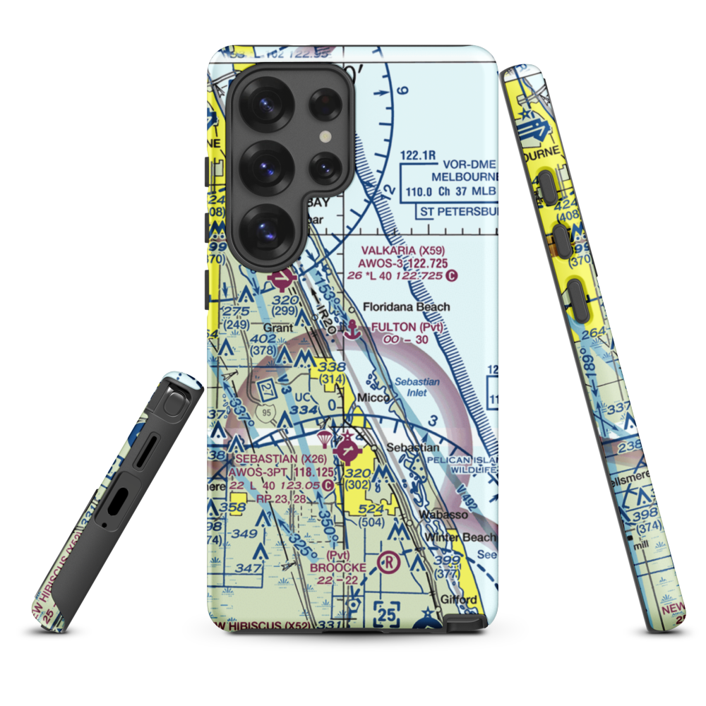 Fulton Seaplane Base (0FD6) VFR Sectional Samsung Phone Case Samsung Galaxy S25 Ultra model shown