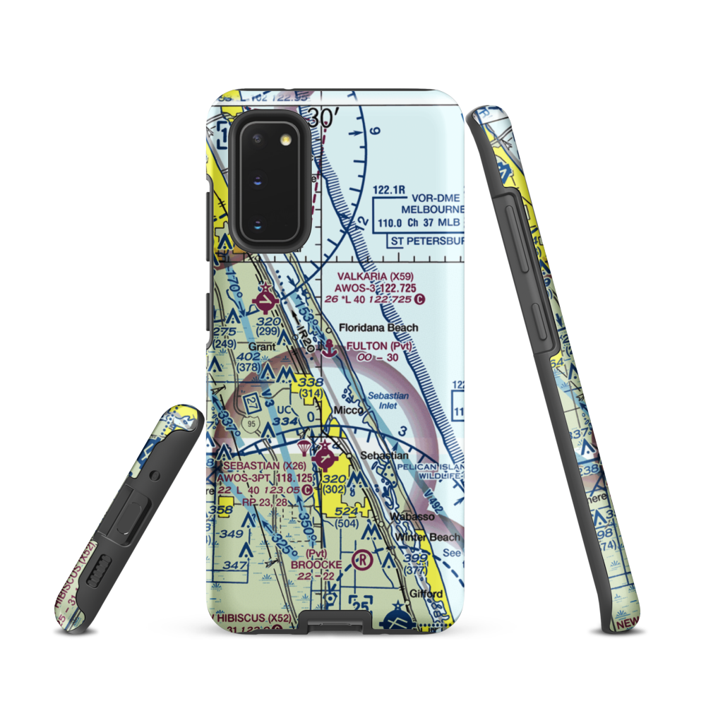 Fulton Seaplane Base (0FD6) VFR Sectional Samsung Phone Case Samsung Galaxy S20 model shown