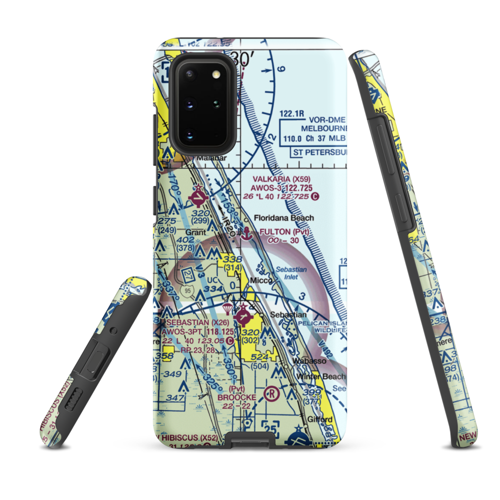 Fulton Seaplane Base (0FD6) VFR Sectional Samsung Phone Case Samsung Galaxy S20 Plus model shown