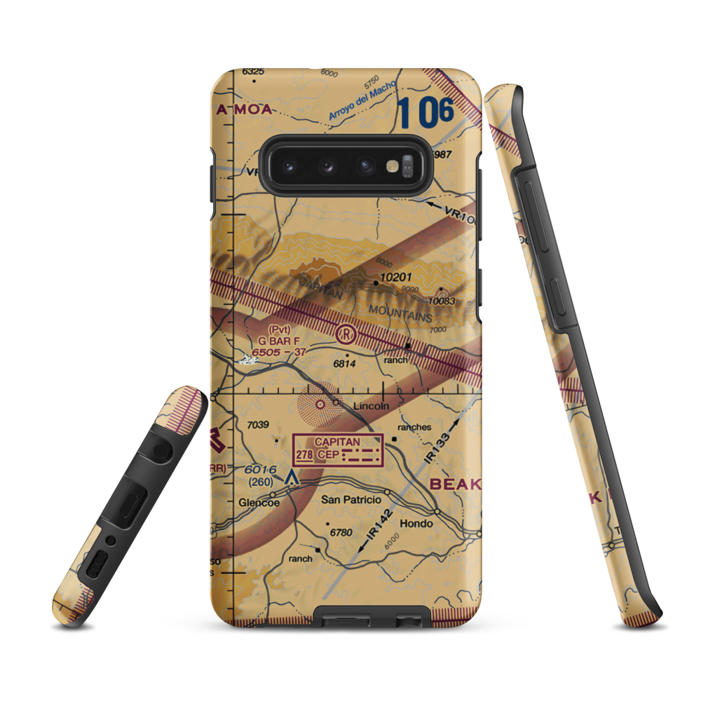 G Bar F Ranch Airport (NM84) VFR Sectional Samsung Phone Case Samsung Galaxy S10 Plus model shown