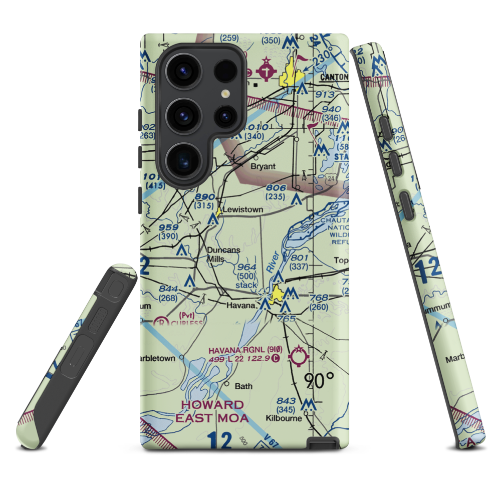 G. Bray Airport (34IL) VFR Sectional Samsung Phone Case Samsung Galaxy S23 Ultra model shown