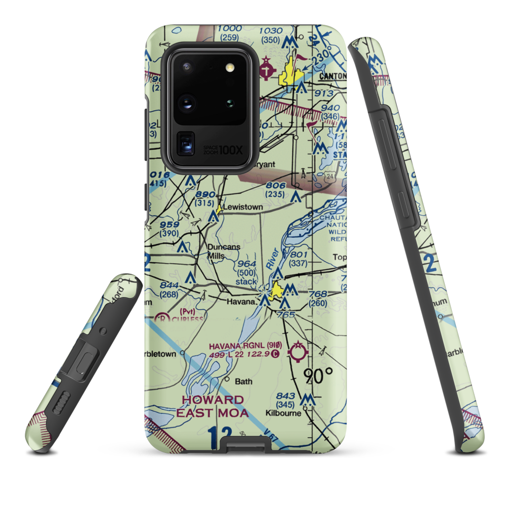 G. Bray Airport (34IL) VFR Sectional Samsung Phone Case Samsung Galaxy S20 Ultra model shown