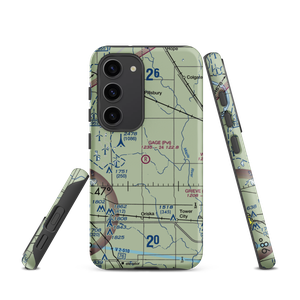 Gage Flying Farmer Airport (3ND5) VFR Sectional Samsung Phone Case