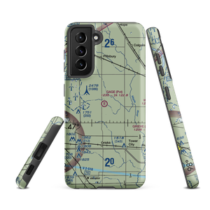 Gage Flying Farmer Airport (3ND5) VFR Sectional Samsung Phone Case