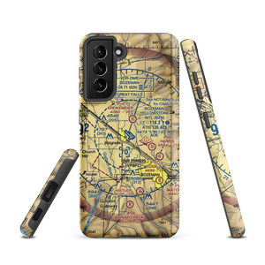 Gallatin Field (BZN) VFR Sectional Samsung Phone Case