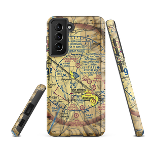 Gallatin Field (BZN) VFR Sectional Samsung Phone Case