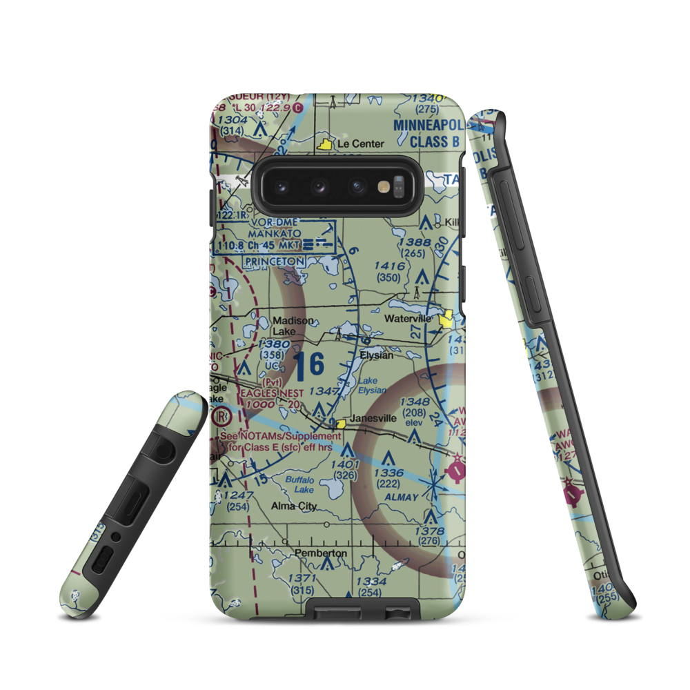 Galler's Airport (75MN) VFR Sectional Samsung Phone Case Samsung Galaxy S10 model shown