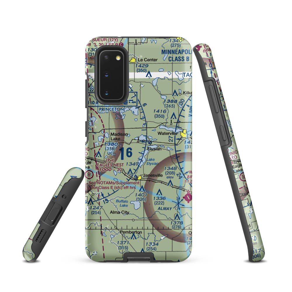 Galler's Airport (75MN) VFR Sectional Samsung Phone Case Samsung Galaxy S20 model shown