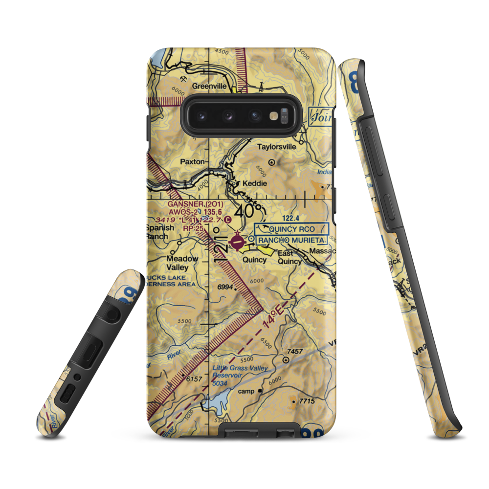 Gansner Field (2O1) VFR Sectional Samsung Phone Case Samsung Galaxy S10 Plus model shown