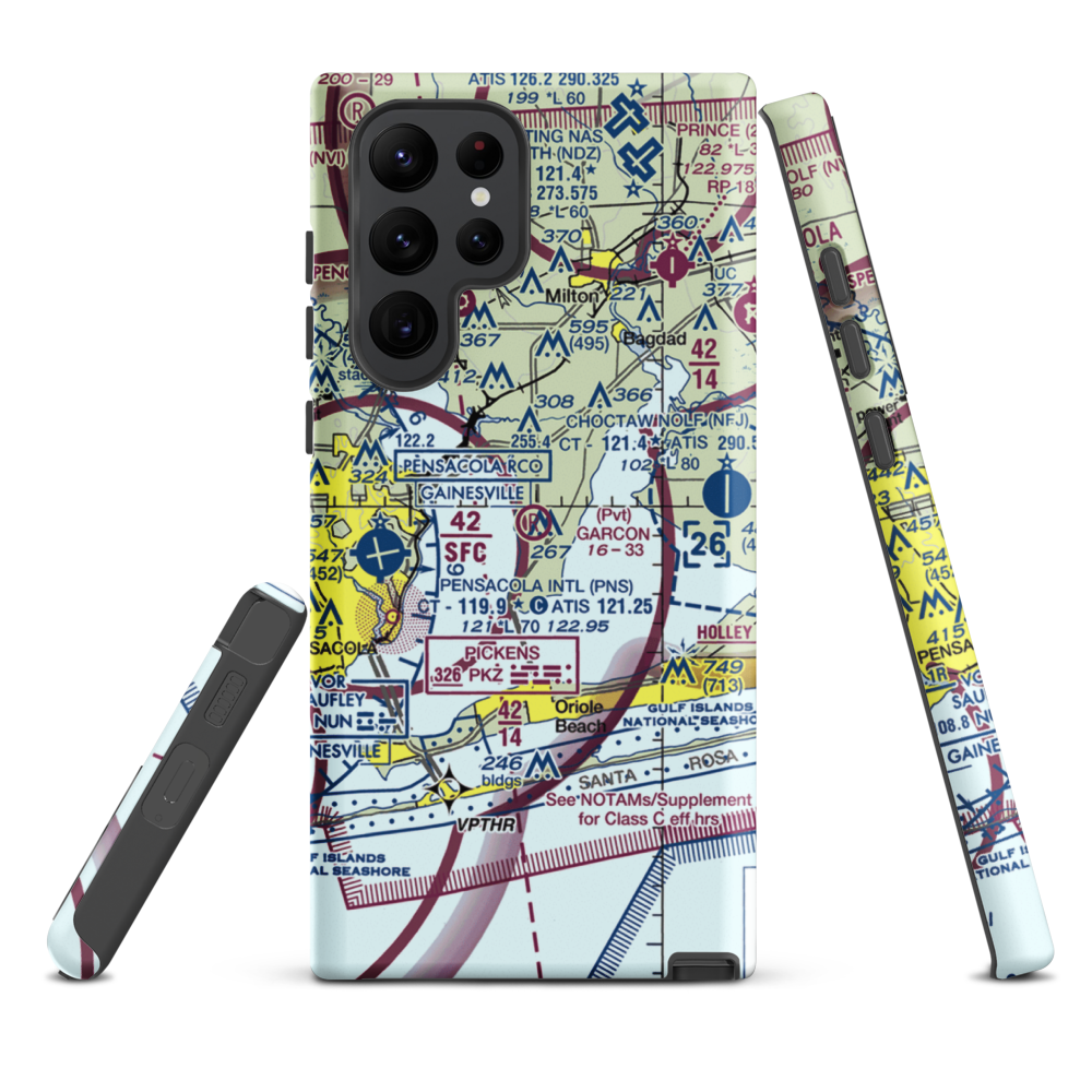 Garcon Field (24FL) VFR Sectional Samsung Phone Case Samsung Galaxy S22 Ultra model shown
