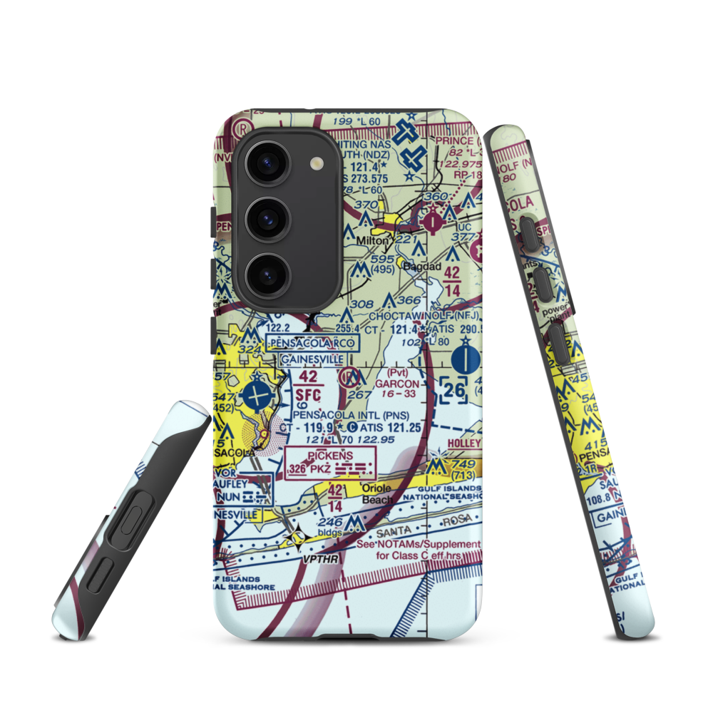Garcon Field (24FL) VFR Sectional Samsung Phone Case Samsung Galaxy S23 model shown