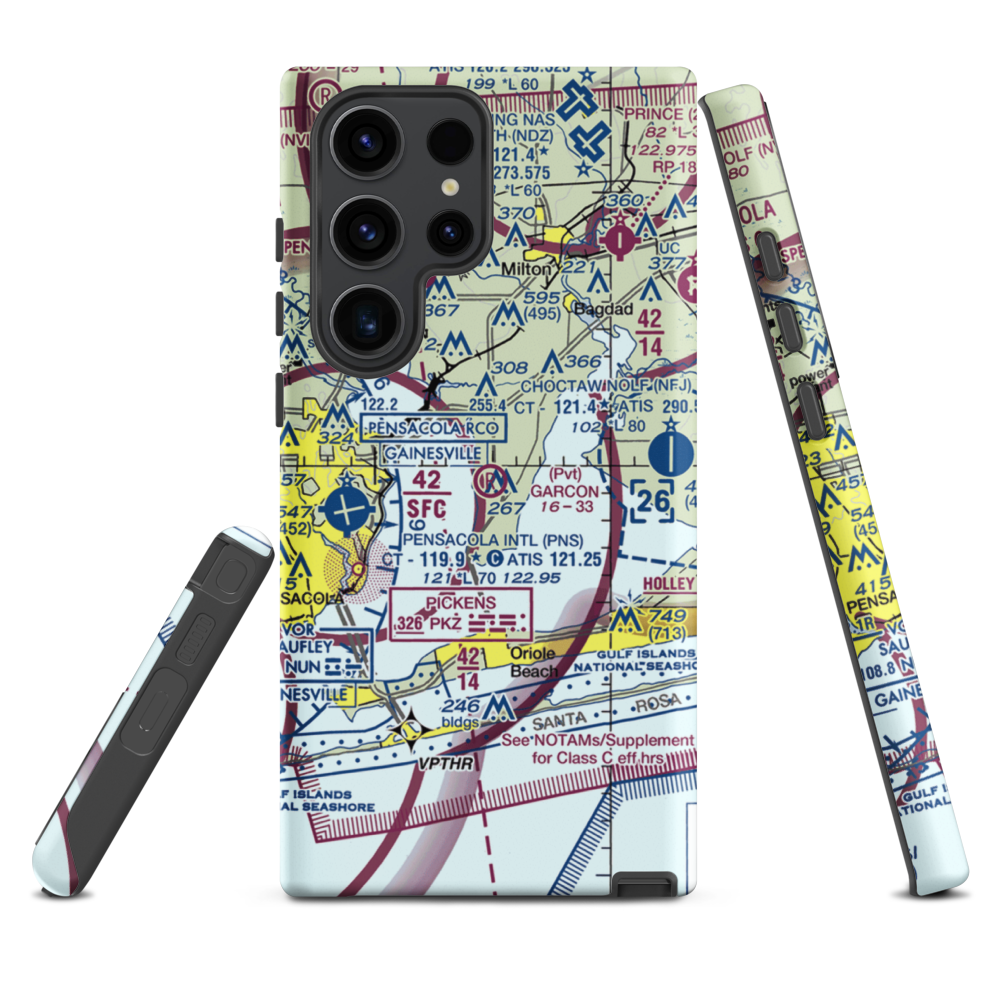 Garcon Field (24FL) VFR Sectional Samsung Phone Case Samsung Galaxy S23 Ultra model shown