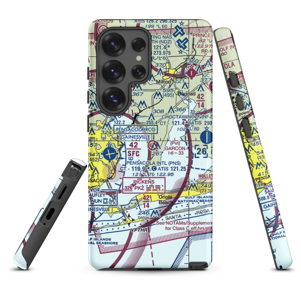 Garcon Field (24FL) VFR Sectional Samsung Phone Case Samsung Galaxy S25 Ultra model shown