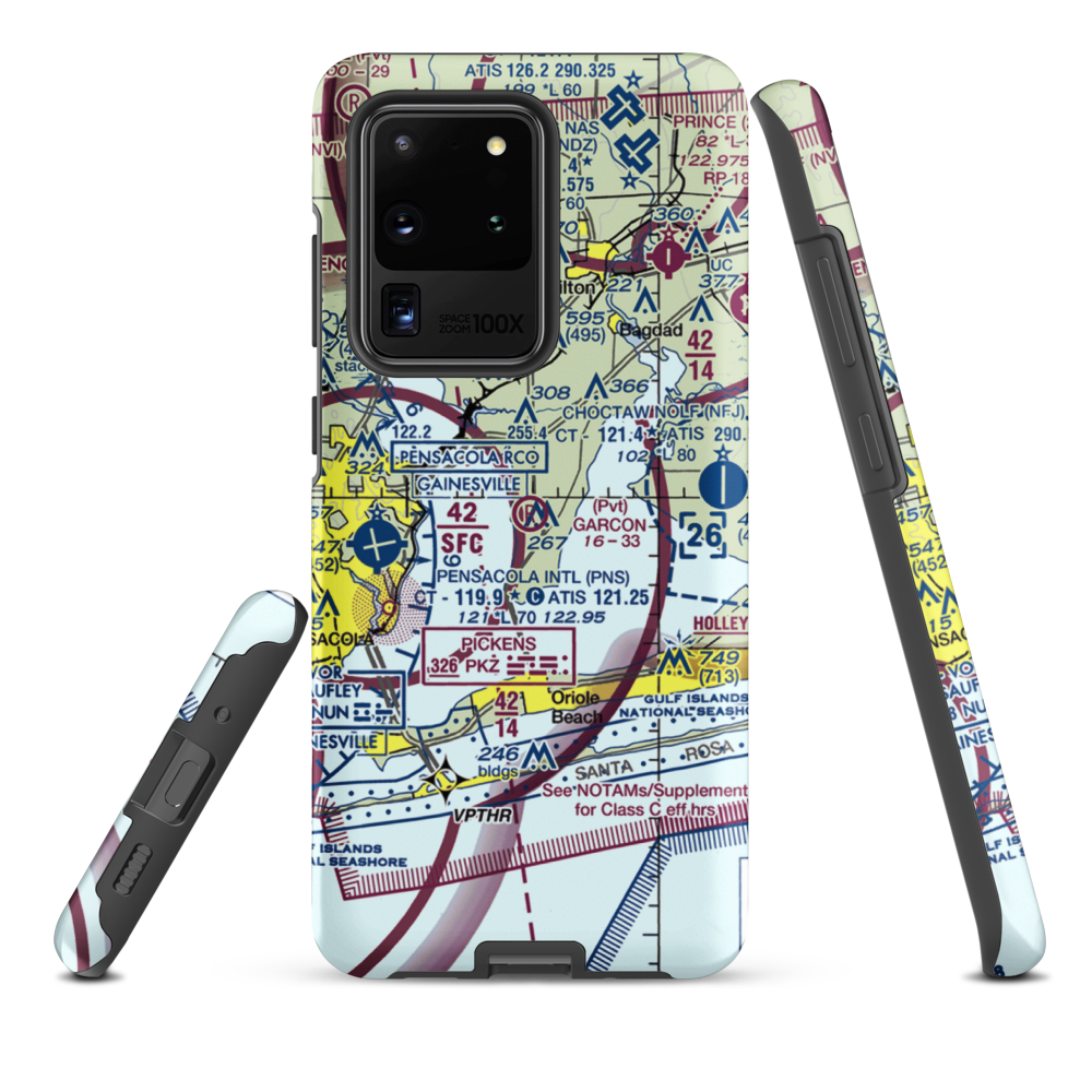 Garcon Field (24FL) VFR Sectional Samsung Phone Case Samsung Galaxy S20 Ultra model shown