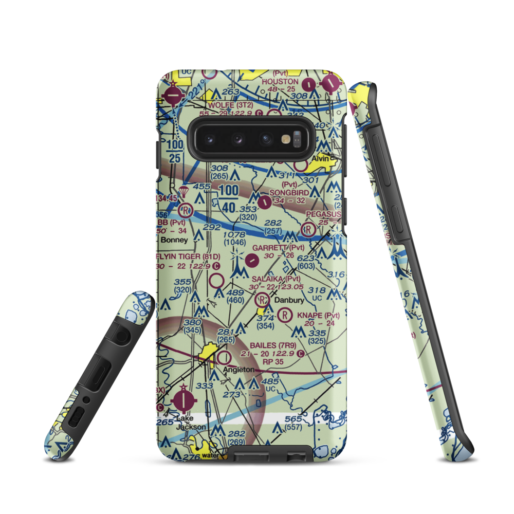 Garrett Ranch Airport (77XS) VFR Sectional Samsung Phone Case Samsung Galaxy S10 model shown