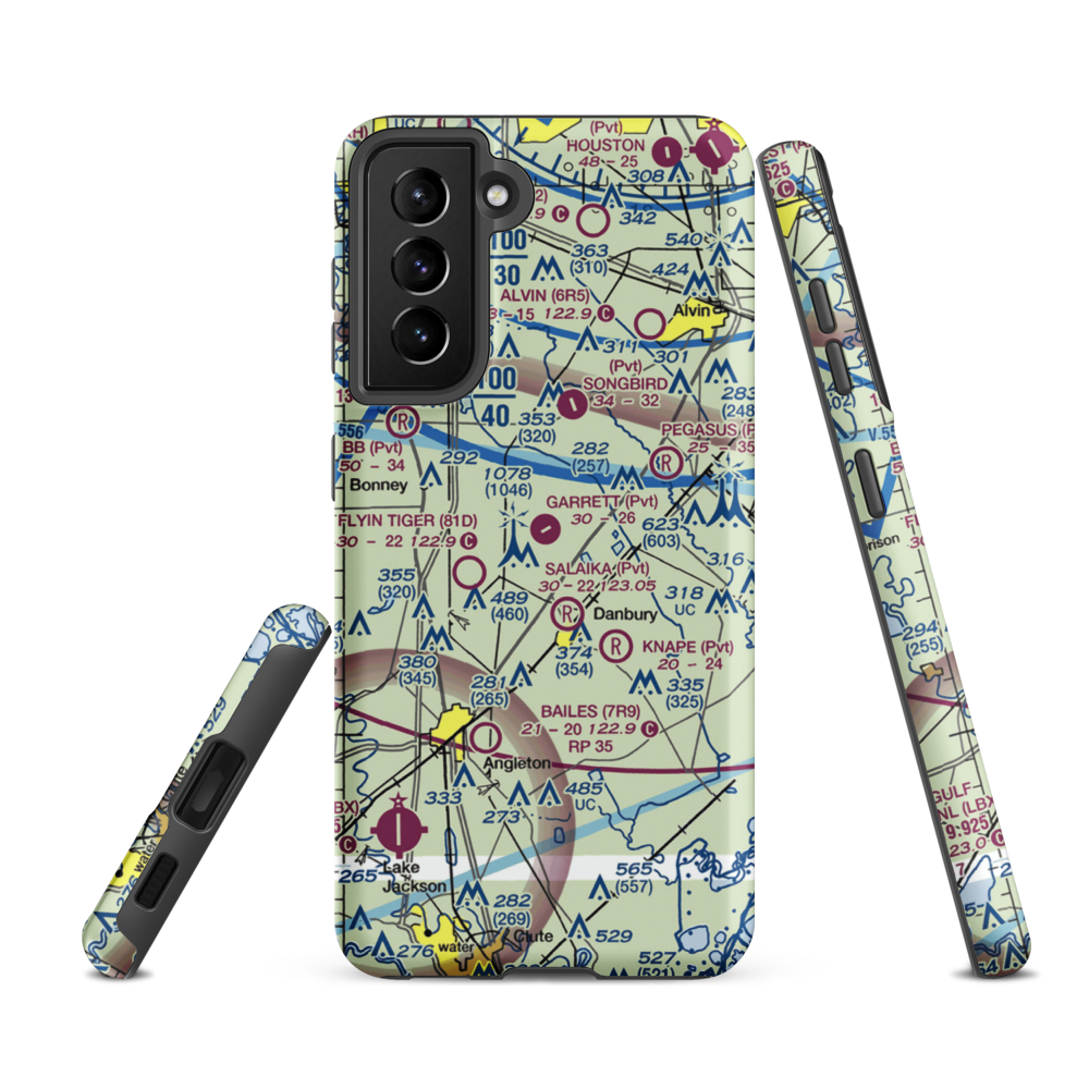 Garrett Ranch Airport (77XS) VFR Sectional Samsung Phone Case Samsung Galaxy S21 Ultra model shown
