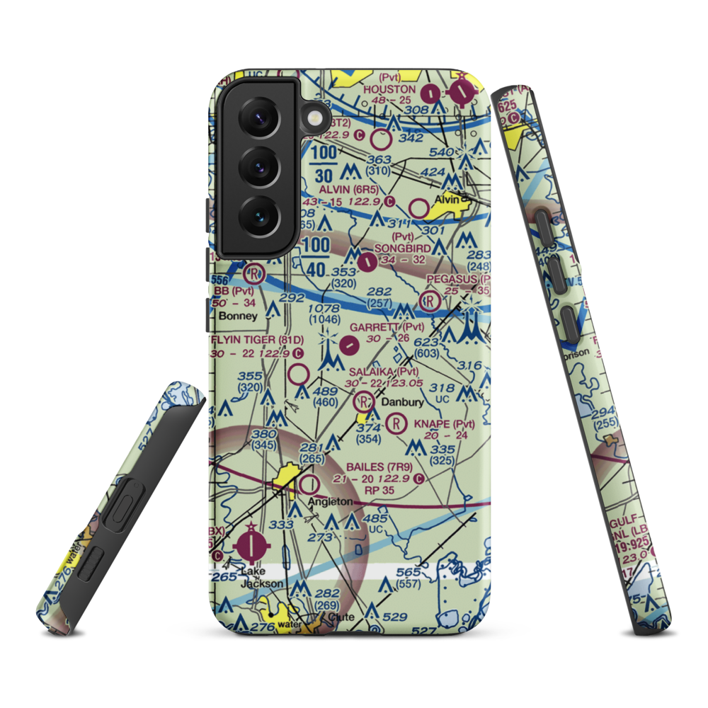 Garrett Ranch Airport (77XS) VFR Sectional Samsung Phone Case Samsung Galaxy S22 Plus model shown