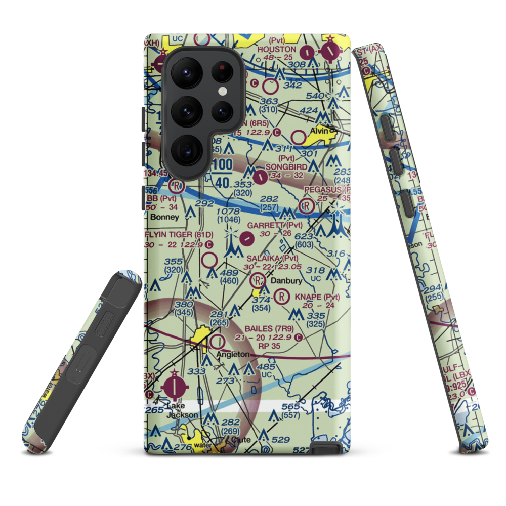 Garrett Ranch Airport (77XS) VFR Sectional Samsung Phone Case Samsung Galaxy S22 Ultra model shown
