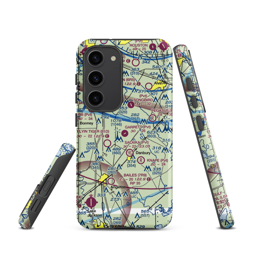 Garrett Ranch Airport (77XS) VFR Sectional Samsung Phone Case Samsung Galaxy S23 model shown