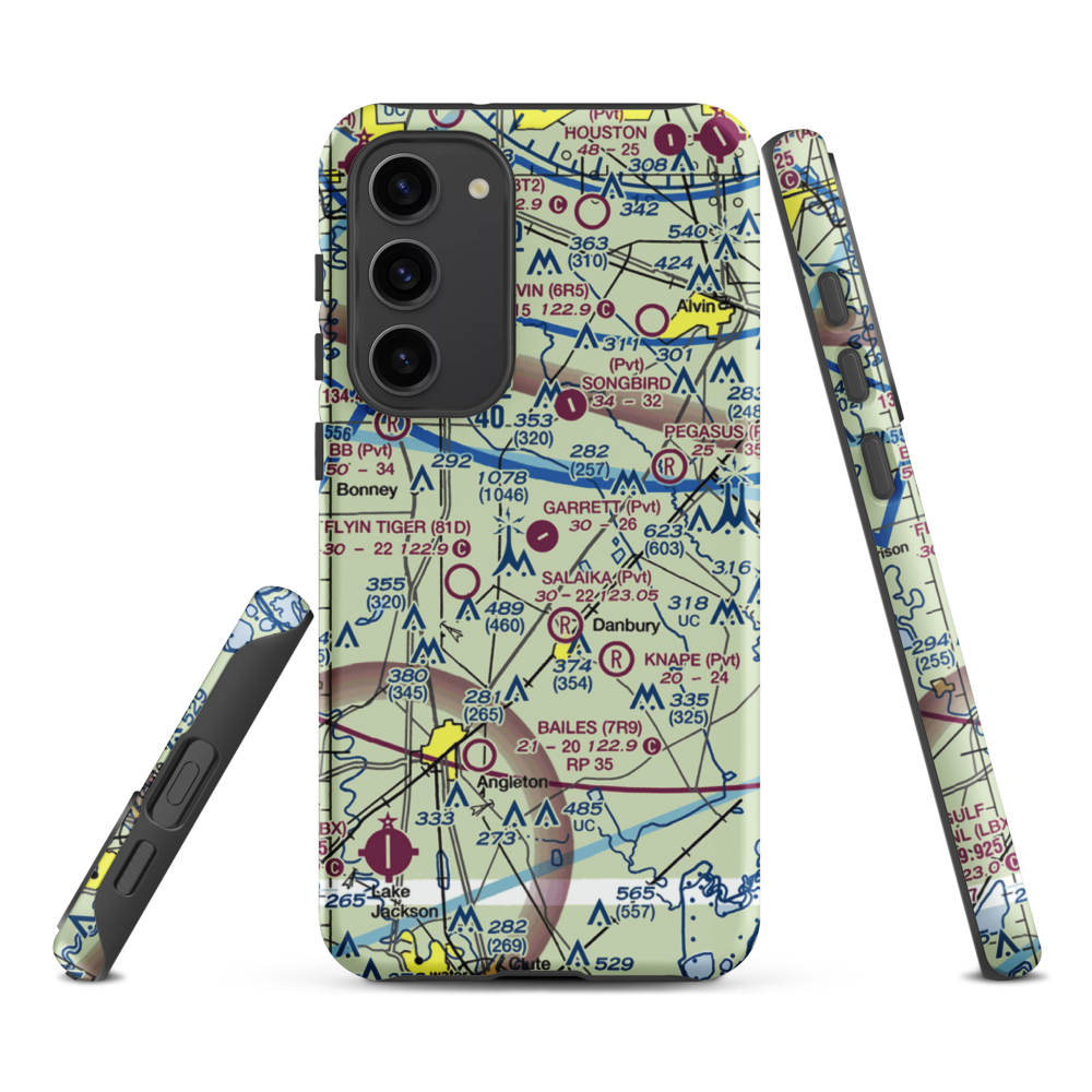Garrett Ranch Airport (77XS) VFR Sectional Samsung Phone Case Samsung Galaxy S23 Plus model shown