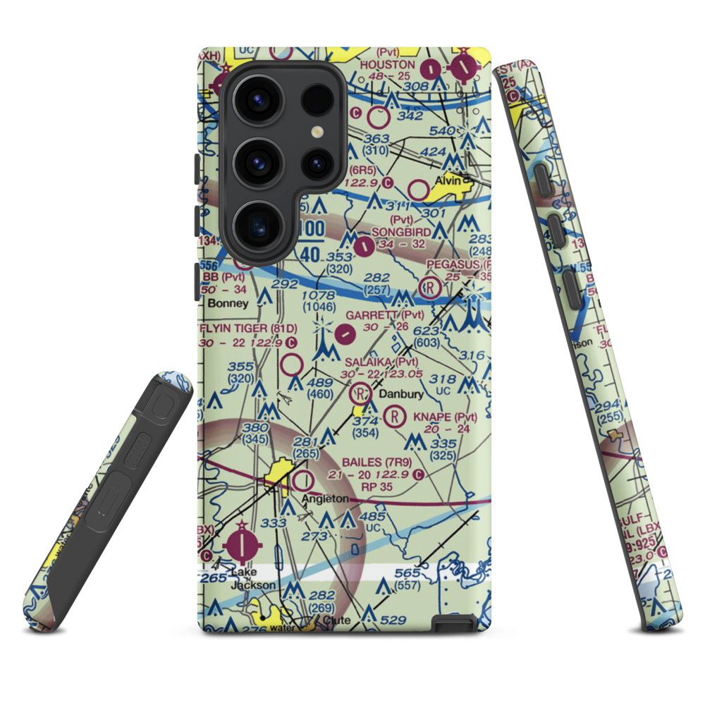 Garrett Ranch Airport (77XS) VFR Sectional Samsung Phone Case Samsung Galaxy S23 Ultra model shown