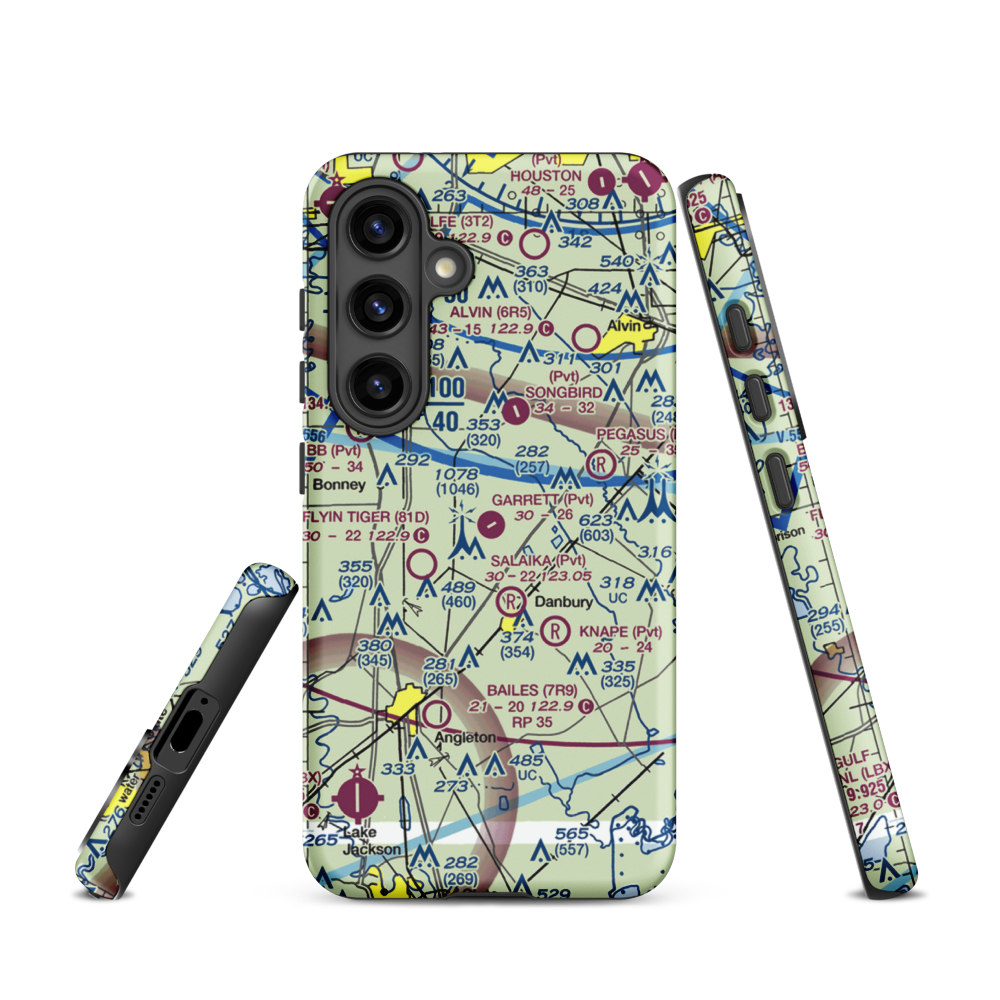 Garrett Ranch Airport (77XS) VFR Sectional Samsung Phone Case Samsung Galaxy S24 model shown