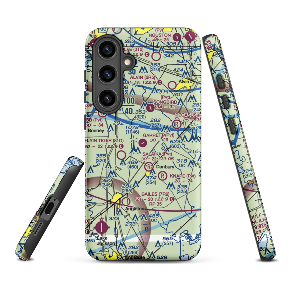 Garrett Ranch Airport (77XS) VFR Sectional Samsung Phone Case Samsung Galaxy S24 Plus model shown