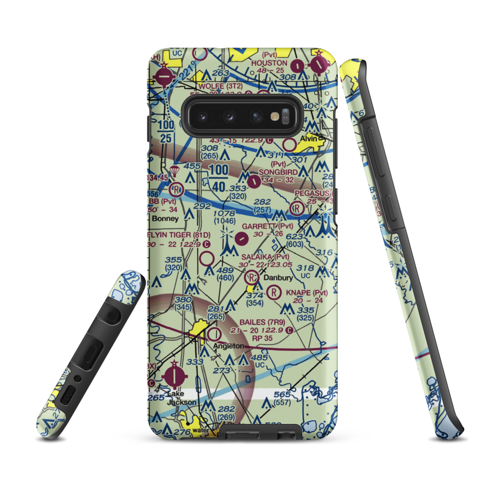 Garrett Ranch Airport (77XS) VFR Sectional Samsung Phone Case Samsung Galaxy S10 Plus model shown