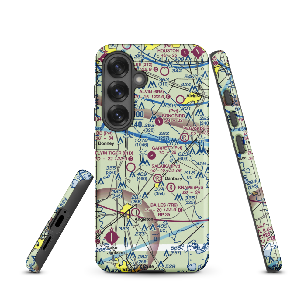 Garrett Ranch Airport (77XS) VFR Sectional Samsung Phone Case Samsung Galaxy S25 model shown