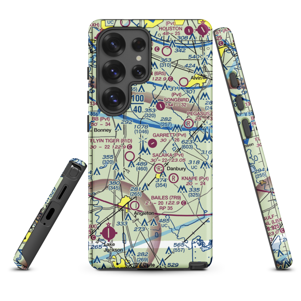 Garrett Ranch Airport (77XS) VFR Sectional Samsung Phone Case Samsung Galaxy S25 Ultra model shown