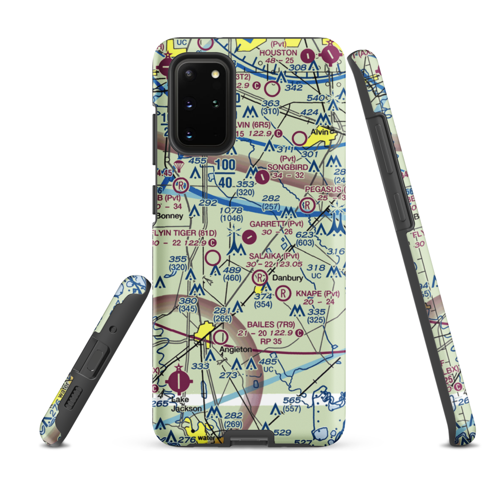 Garrett Ranch Airport (77XS) VFR Sectional Samsung Phone Case Samsung Galaxy S20 Plus model shown