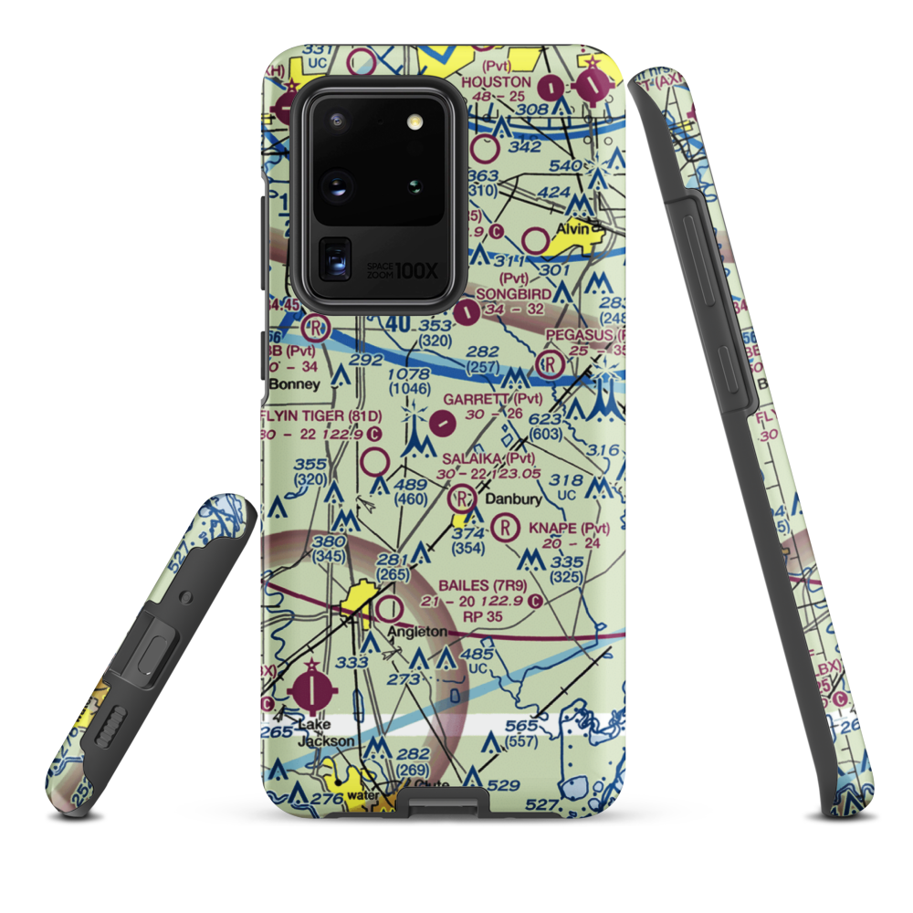 Garrett Ranch Airport (77XS) VFR Sectional Samsung Phone Case Samsung Galaxy S20 Ultra model shown