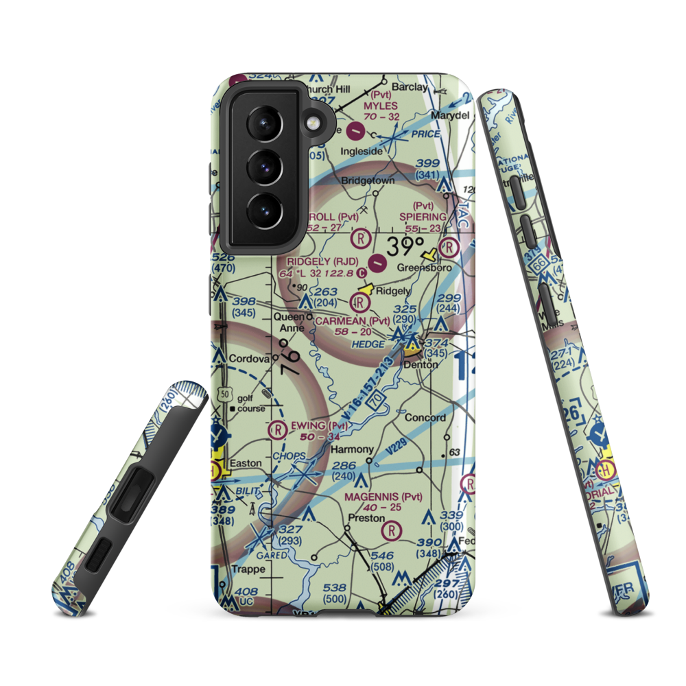 Gary Field (MD41) VFR Sectional Samsung Phone Case Samsung Galaxy S21 FE model shown