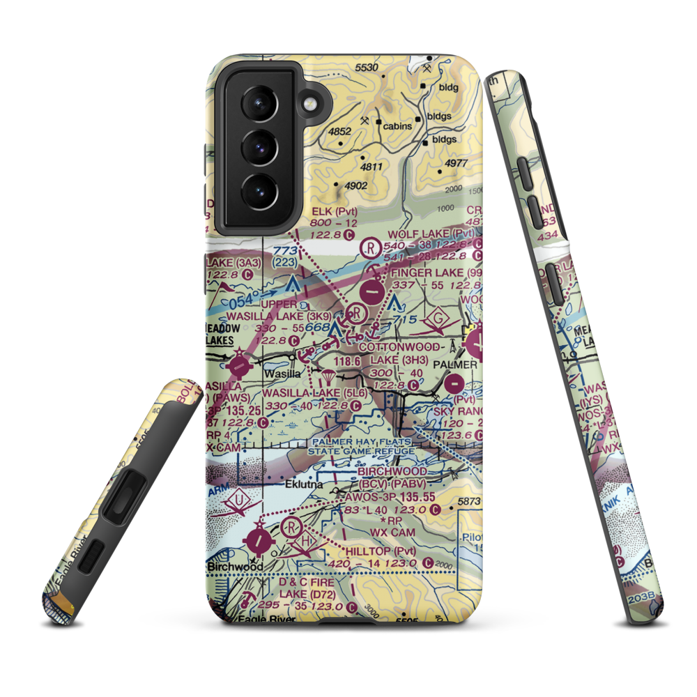 Gattis Strip (16AK) VFR Sectional Samsung Phone Case Samsung Galaxy S21 FE model shown